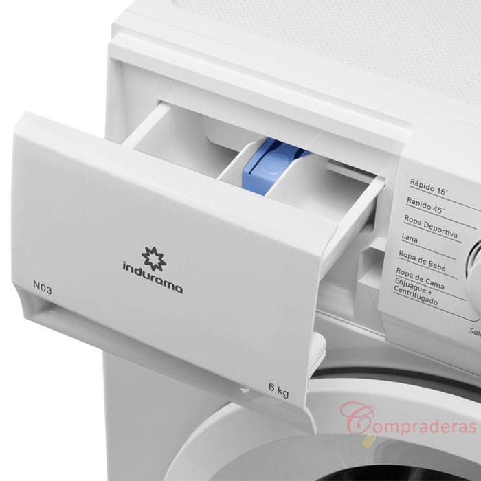 Indurama – Lavadora Carga Frontal de 6 Kg - Imagen 5