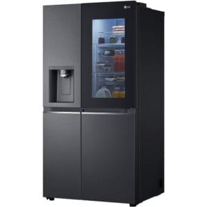 LG – Refrigerador Side by Side InstaView GS66SXT 25 Pies Negro Inox