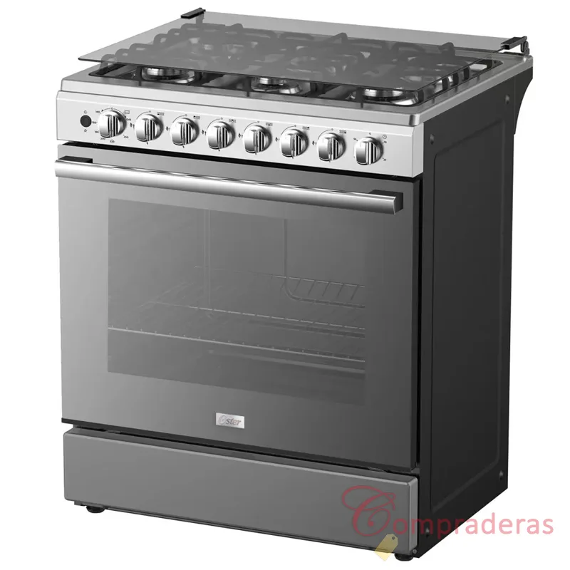 Oster – Cocina MICA306H 6 Hornallas Inox - Imagen 3